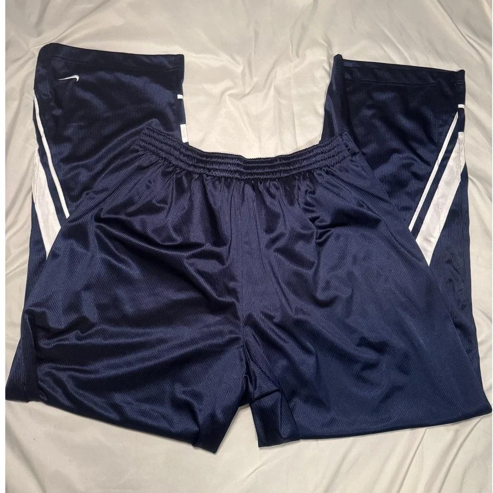 Vintage‎ Nike Side Snap Basketball/Track Tearaways Navy Blue XXL
